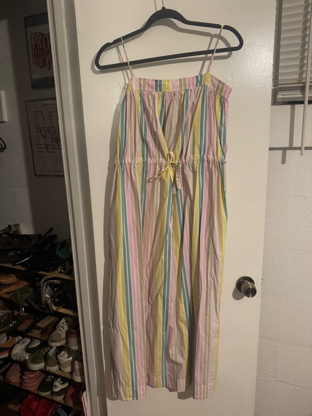 Ganni Stripe Cotton Dress